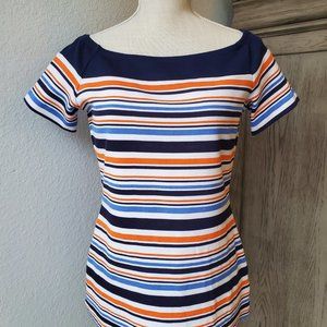 Michael Kors Striped Knit Top